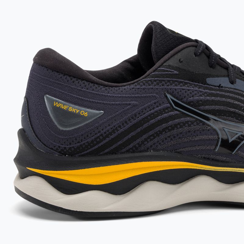Pantofi de alergare pentru bărbați Mizuno Wave Sky 6 negru/tradewinds/gold fusion 9