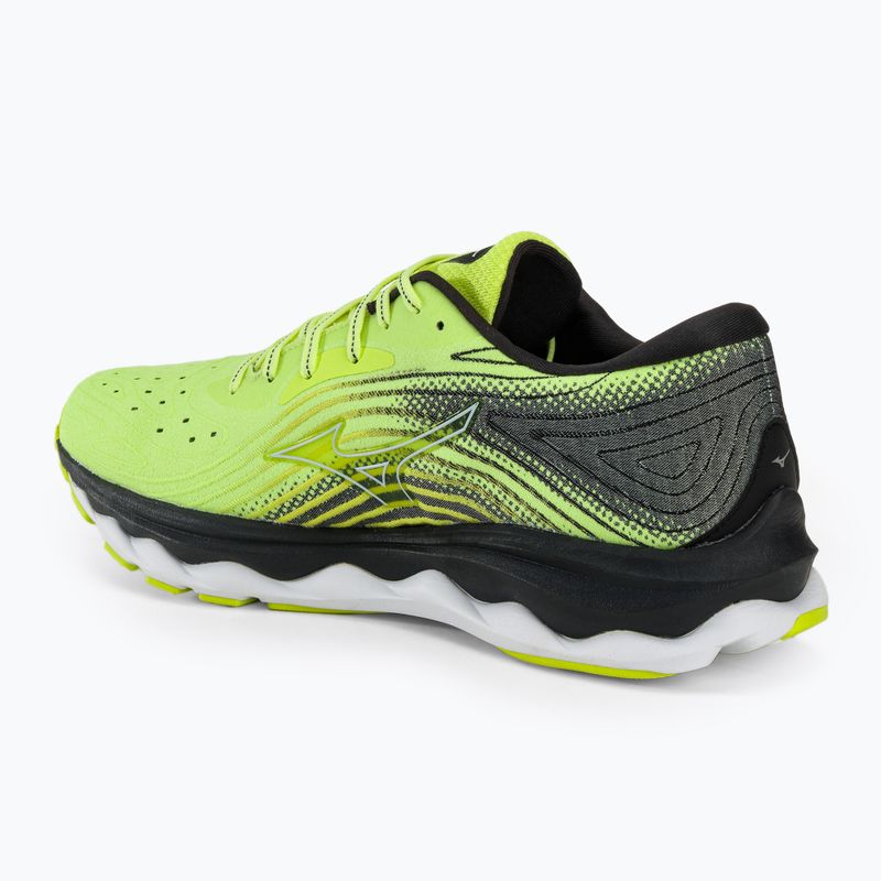 Încălțăminte de alergare pentru bărbați Mizuno Wave Sky 6 neo lime skywriting/black 3