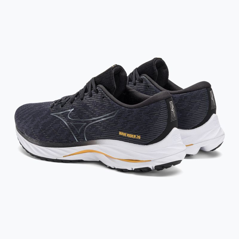 Pantofi de alergare pentru bărbați Mizuno Wave Rider 26 2E odyssey gri/grimetalic/galben/pale marigold 4