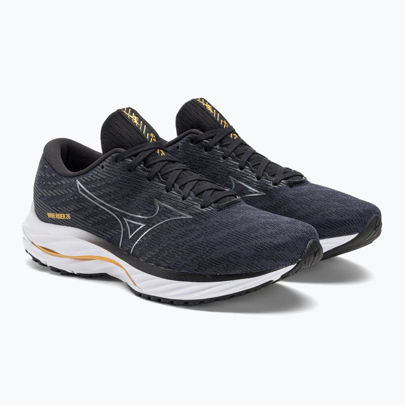 Pantofi de alergare pentru bărbați Mizuno Wave Rider 26 2E odyssey gri/grimetalic/galben/pale marigold 5