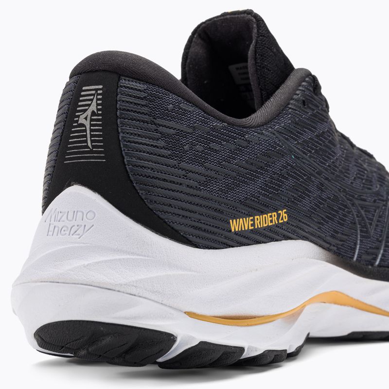 Pantofi de alergare pentru bărbați Mizuno Wave Rider 26 2E odyssey gri/grimetalic/galben/pale marigold 10