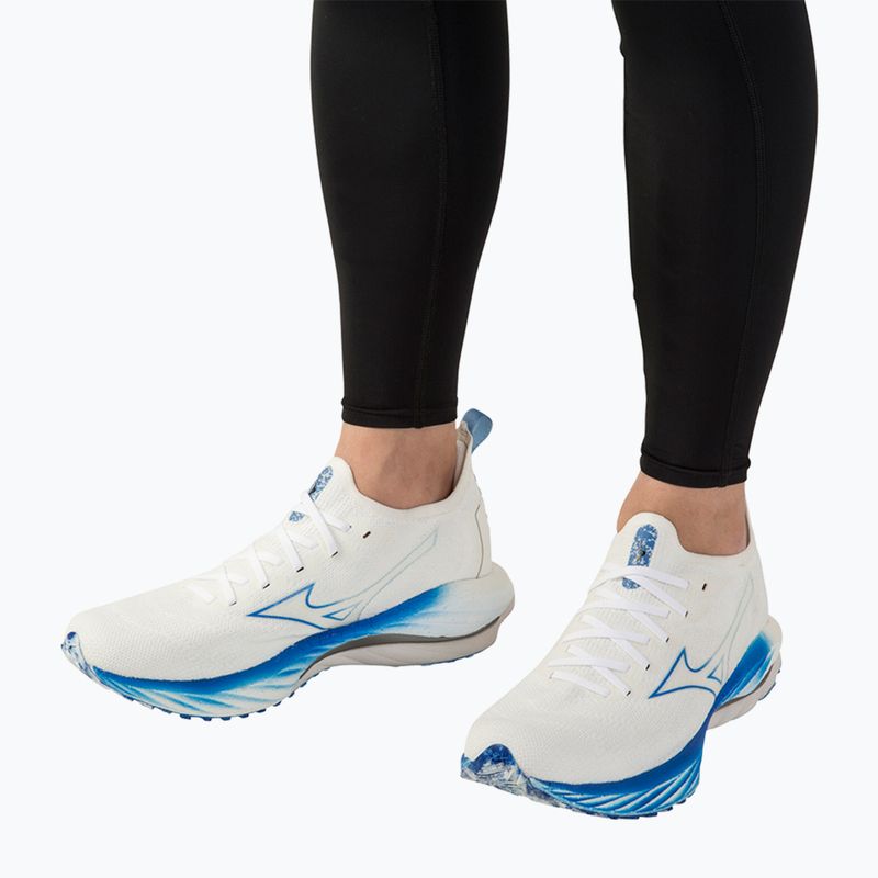 Încălțăminte de alergare pentru bărbați Mizuno Wave Neo Wind white/8401 c/peace blue 4