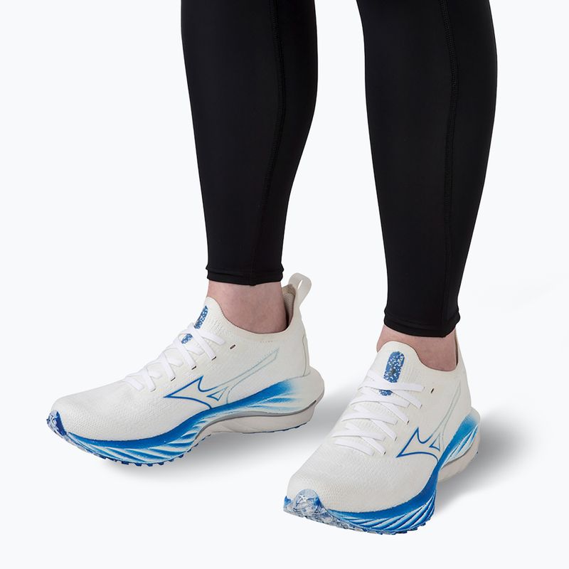 Încălțăminte de alergare pentru femei Mizuno Wave Neo Wind white/silver/peace blue 16