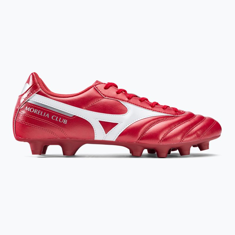 Mizuno Morelia II Club MD ghete de fotbal pentru bărbați roșu P1GA221660 2