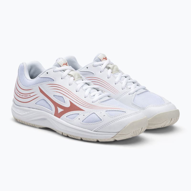 Pantofi de volei pentru femei Mizuno Cyclone Speed 3 alb/roz V1GC218080K36_36.0/3.5 4