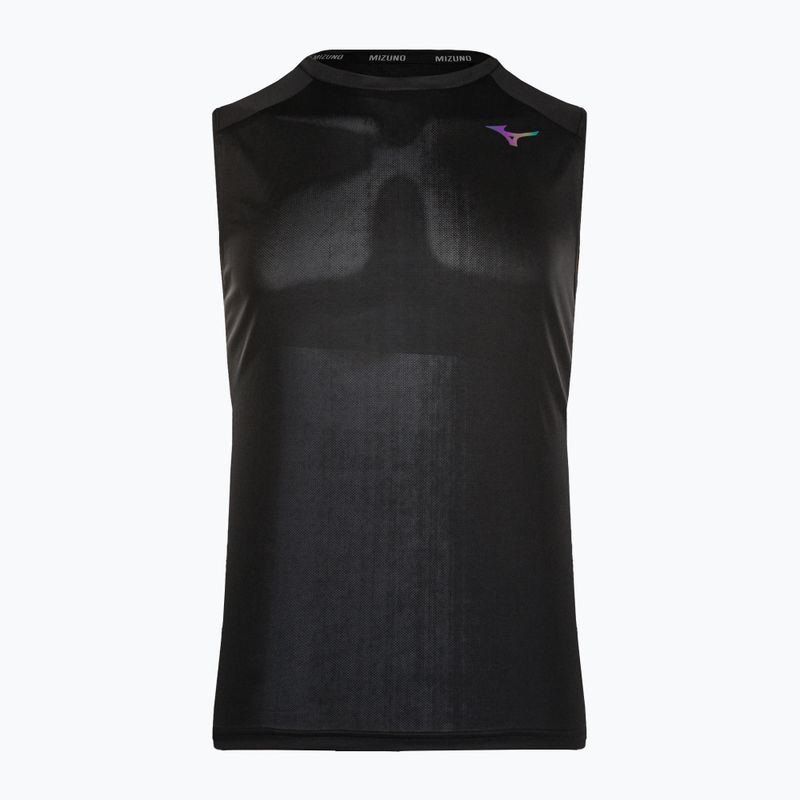 Tricou de alergare pentru bărbați Mizuno Two Loop 88 Tank negru 32GAA00509