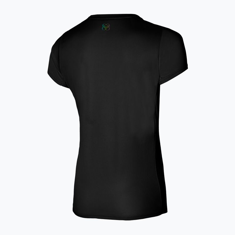 Tricou de alergare pentru femei Mizuno Two Loop 88 Tee negru 32GAA20109 2