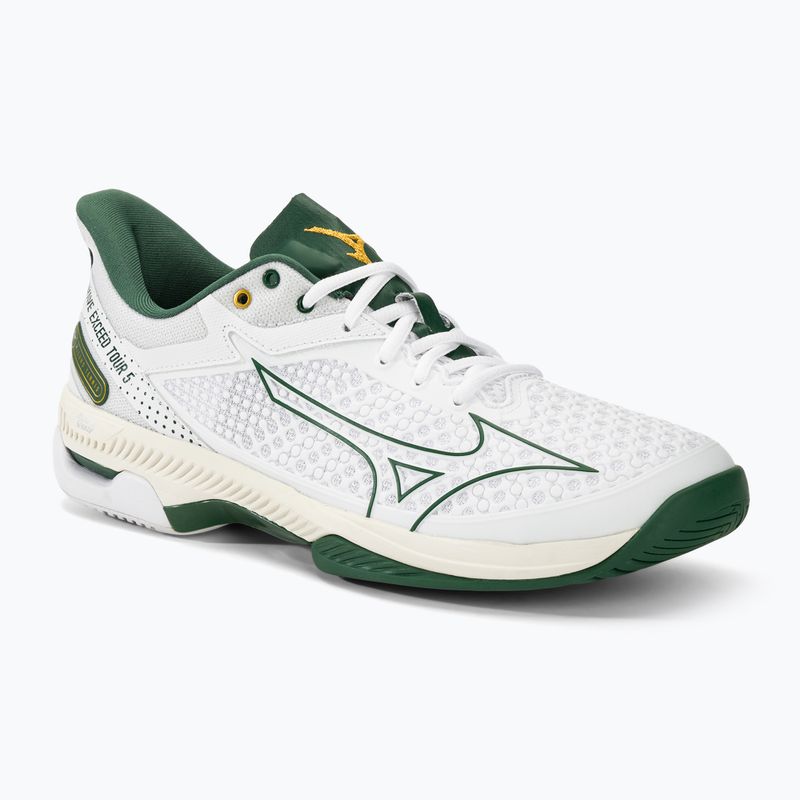 Încălțăminte de tenis pentru bărbați Mizuno Wave Exceed Tour 5 AC white/pine needle/papyrus