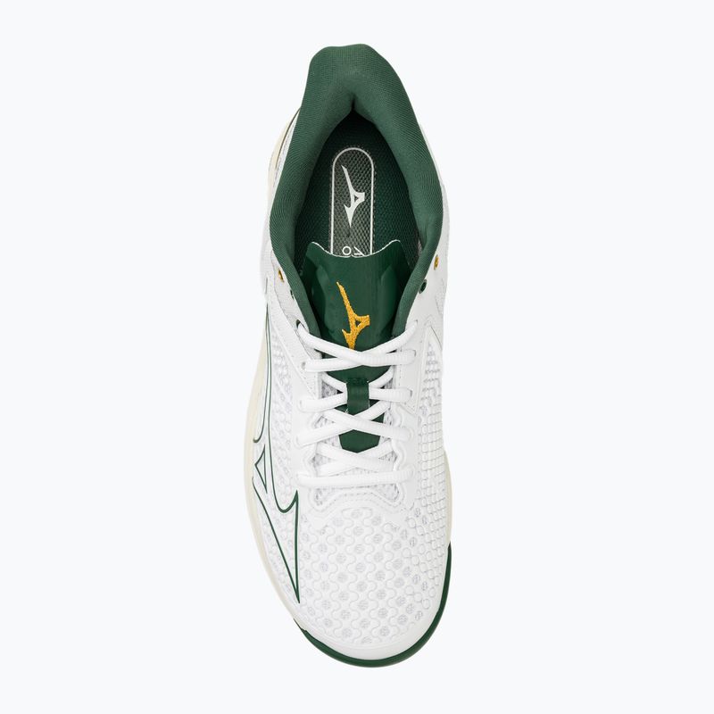 Încălțăminte de tenis pentru bărbați Mizuno Wave Exceed Tour 5 AC white/pine needle/papyrus 5