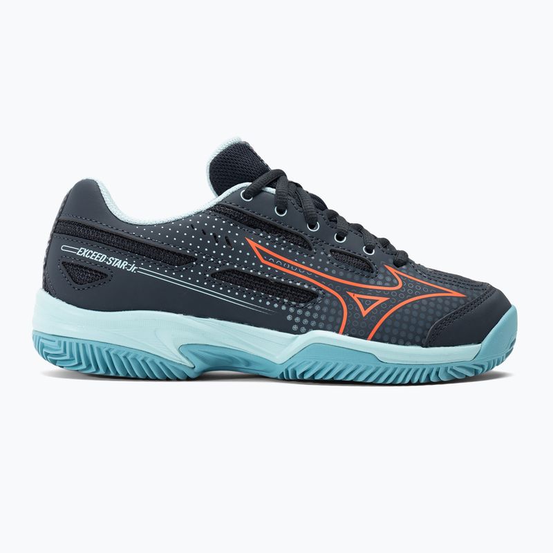Încălțăminte de tenis pentru copii Mizuno Exceed Star CC collegiate blue/soleil/tanager/turquoise 2