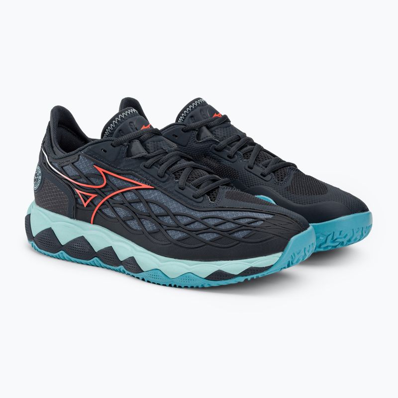 Pantofi de tenis pentru bărbați Mizuno Wave Enforce Tour CC albastru marin 61GC230412 4