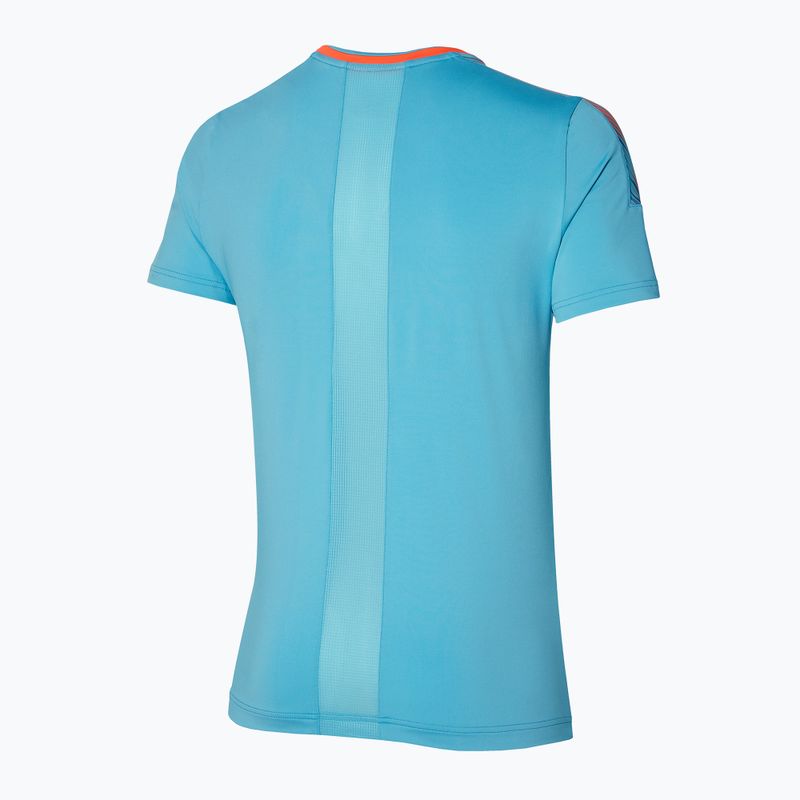 Tricou de alergare pentru bărbați Mizuno Shadow Tee albastru 62GAA00222 2