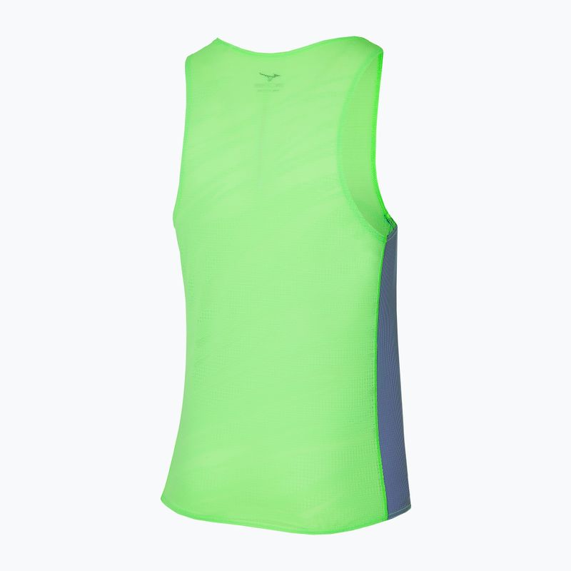 Tank top de alergat pentru bărbați Mizuno Aero Tank light green 2