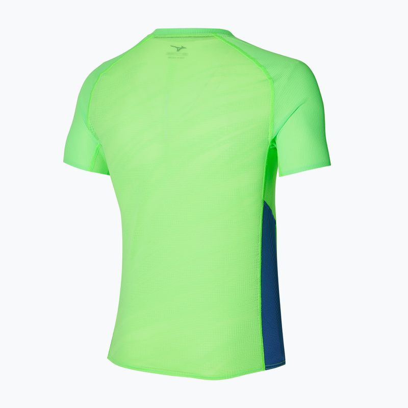 Tricou de alergat pentru bărbați Mizuno Aero Tee light green 2