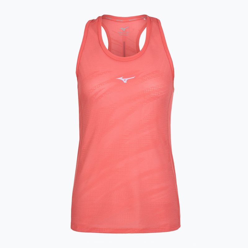 Tank top de alergat pentru femei Mizuno Aero Tank sunkissed coral