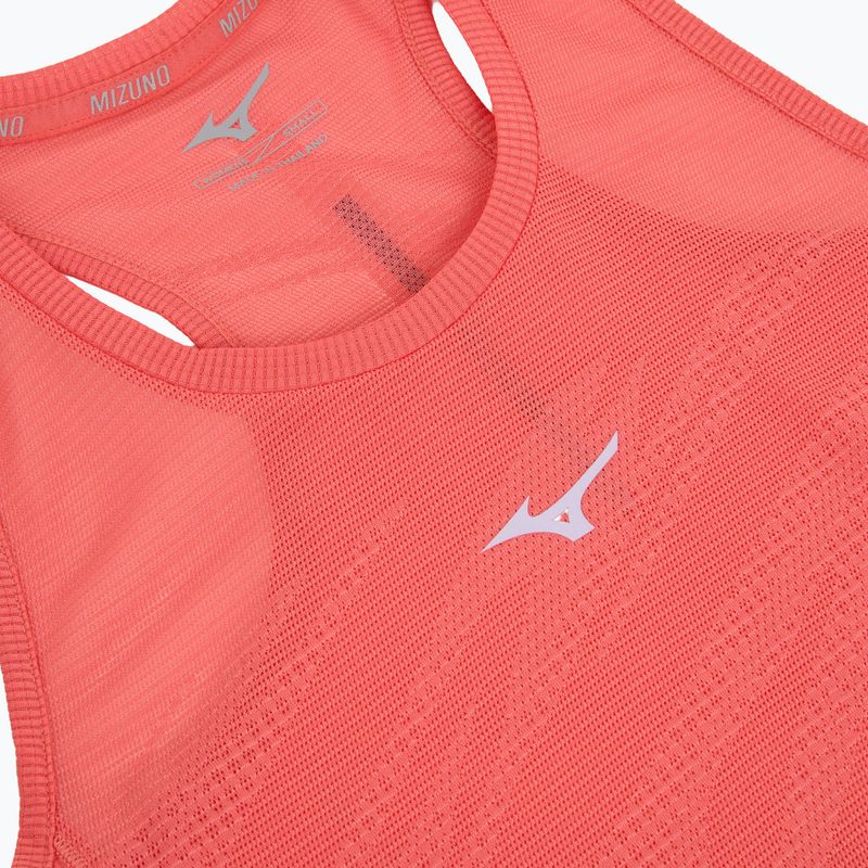 Tank top de alergat pentru femei Mizuno Aero Tank sunkissed coral 3