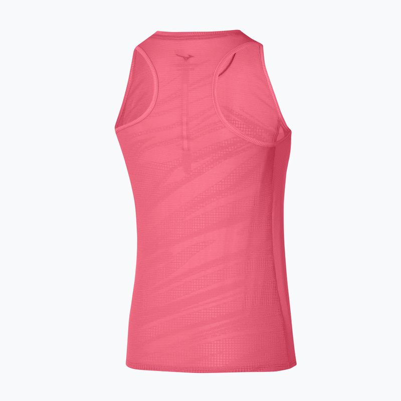 Tank top de alergat pentru femei Mizuno Aero Tank sunkissed coral 2