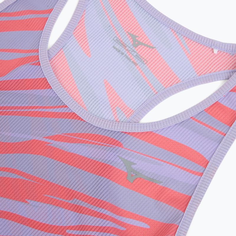 Tank top de alergat pentru femei Mizuno DAF Graphic Tank pastel lilac 3