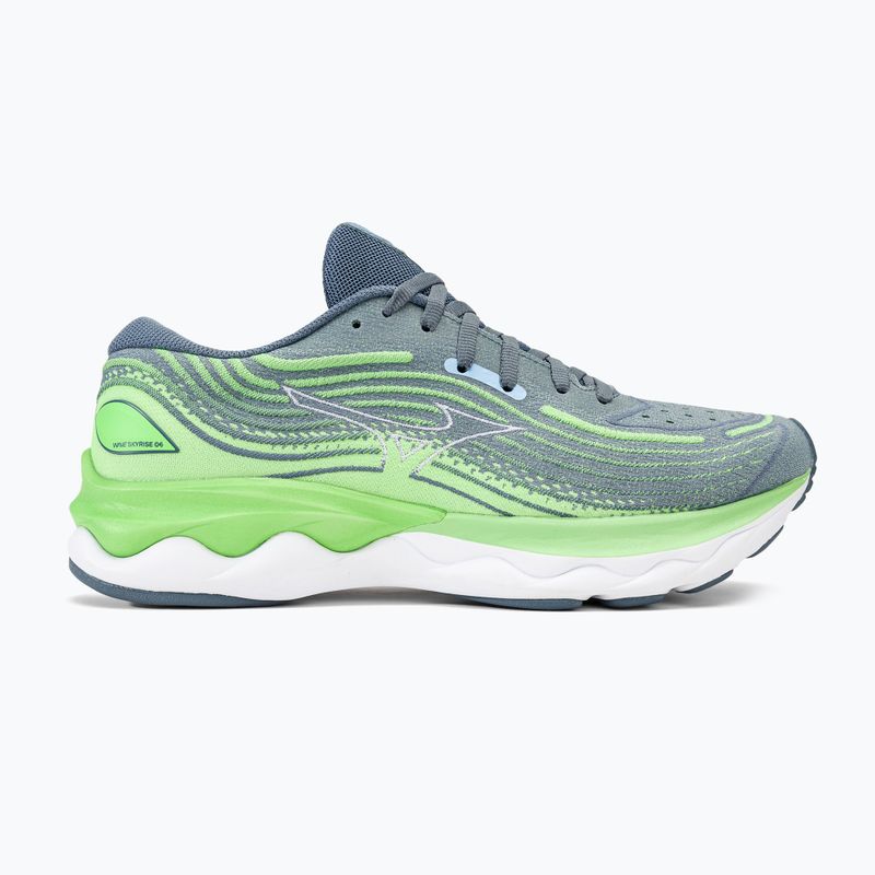Încălțăminte de alergat pentru bărbați Mizuno Wave Skyrise 4 camo green/china blue/909c 2