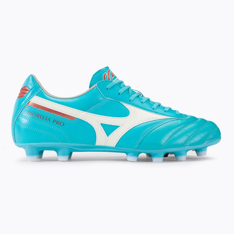 Mizuno Morelia II Pro ghete de fotbal albastru și alb P1GA231325 2