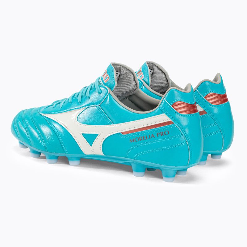 Mizuno Morelia II Pro ghete de fotbal albastru și alb P1GA231325 3