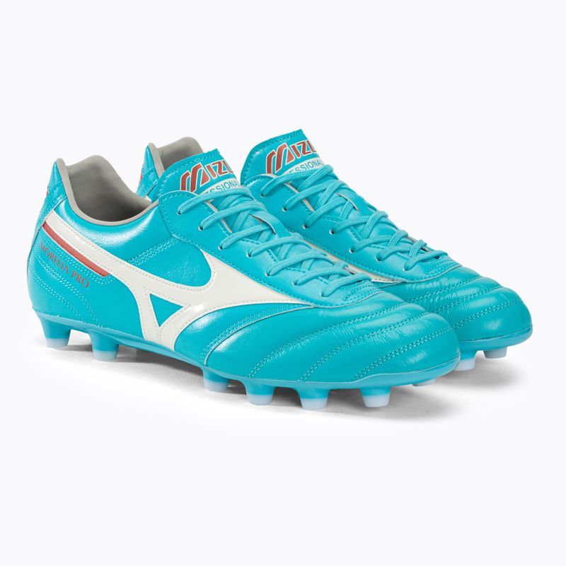 Mizuno Morelia II Pro ghete de fotbal albastru și alb P1GA231325 4