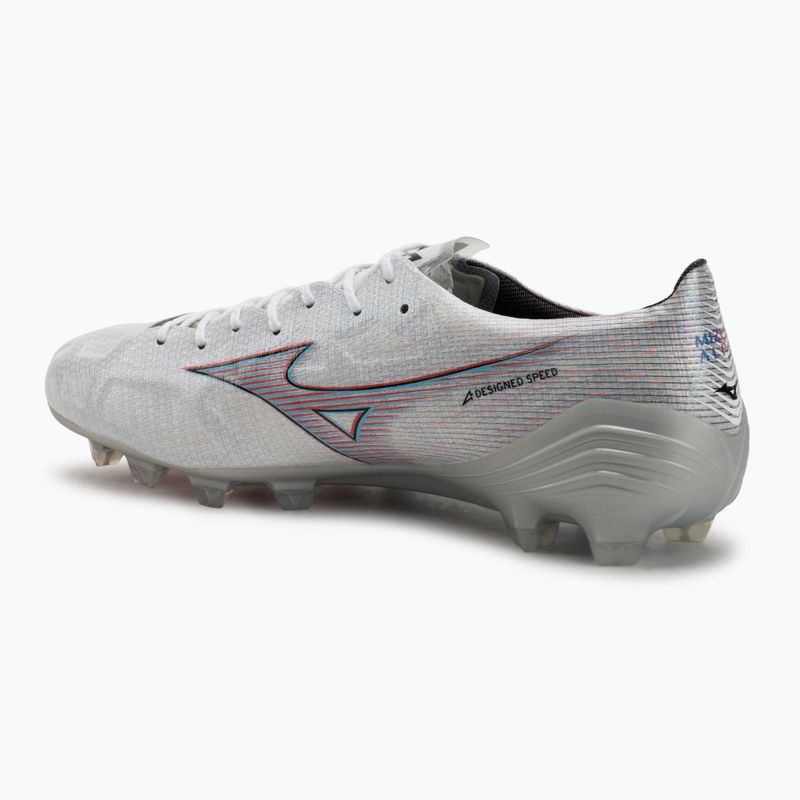 Încălțăminte de fotbal pentru bărbați Mizuno Alpha JP white/ignition red/801 c 3