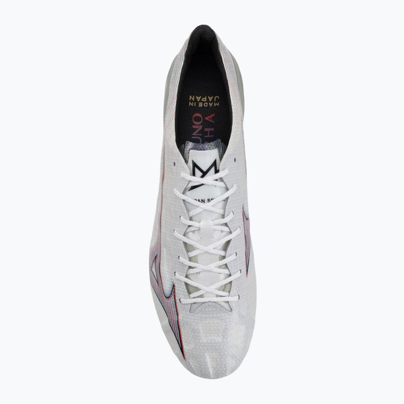 Încălțăminte de fotbal pentru bărbați Mizuno Alpha JP white/ignition red/801 c 5