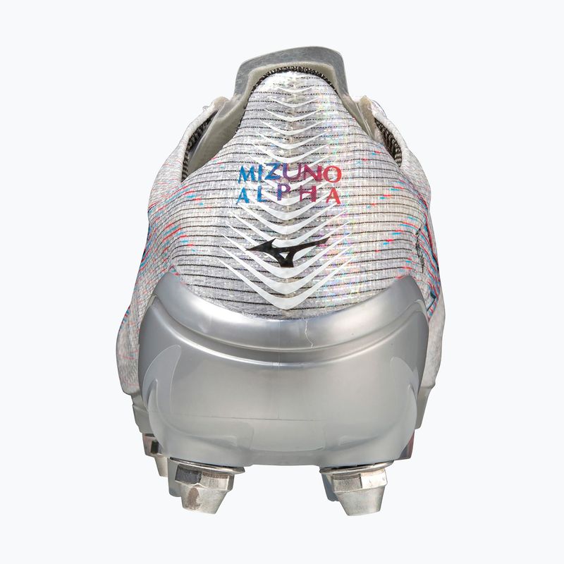 Cizme de fotbal pentru bărbați Mizuno Alpha JP Mix alb/roșu aprins/ 801 c 15