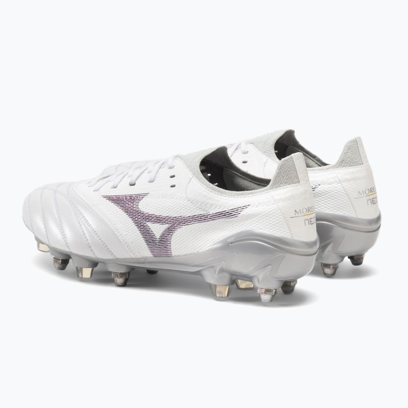 Mizuno Morelia Morelia Neo III Elite M alb/hologramă/gri rece 3c ghete de fotbal 3