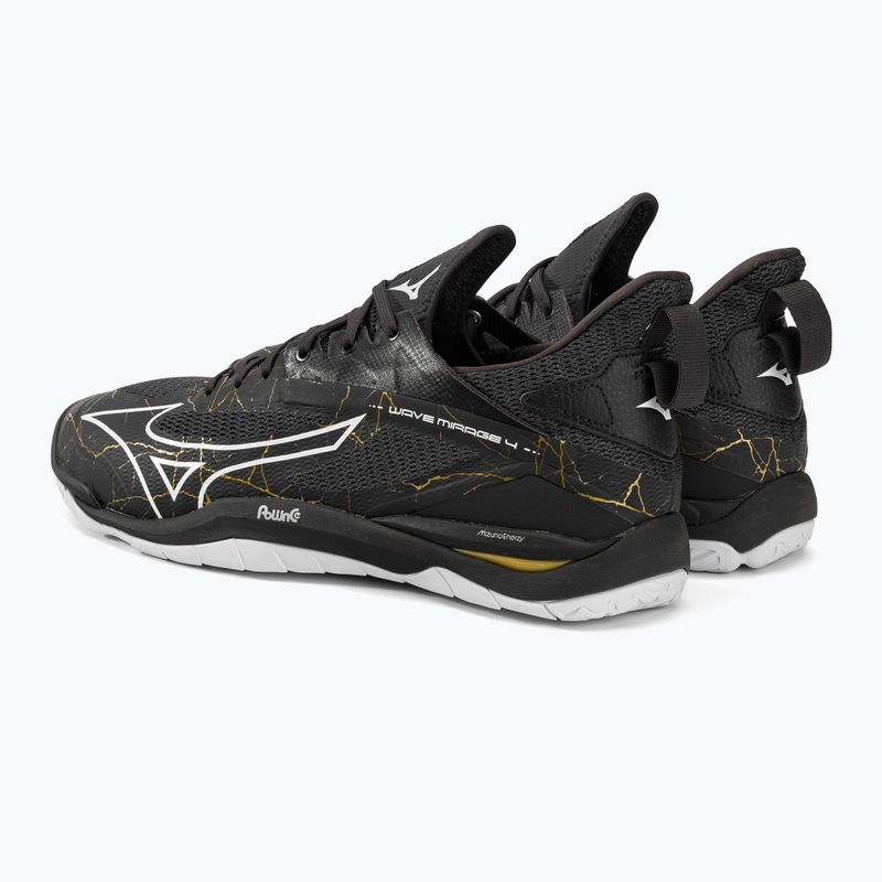 Pantofi de handbal pentru bărbați Mizuno Wave Mirage 4 negru X1GA215041 3