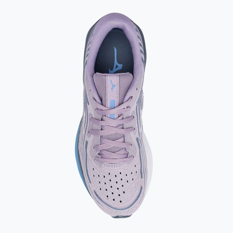 Pantofi de alergare pentru femei Mizuno Wave Skyrise 4 wisteria/alb/alb/chinablu 7