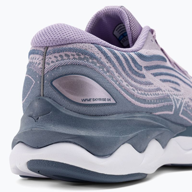 Pantofi de alergare pentru femei Mizuno Wave Skyrise 4 wisteria/alb/alb/chinablu 11
