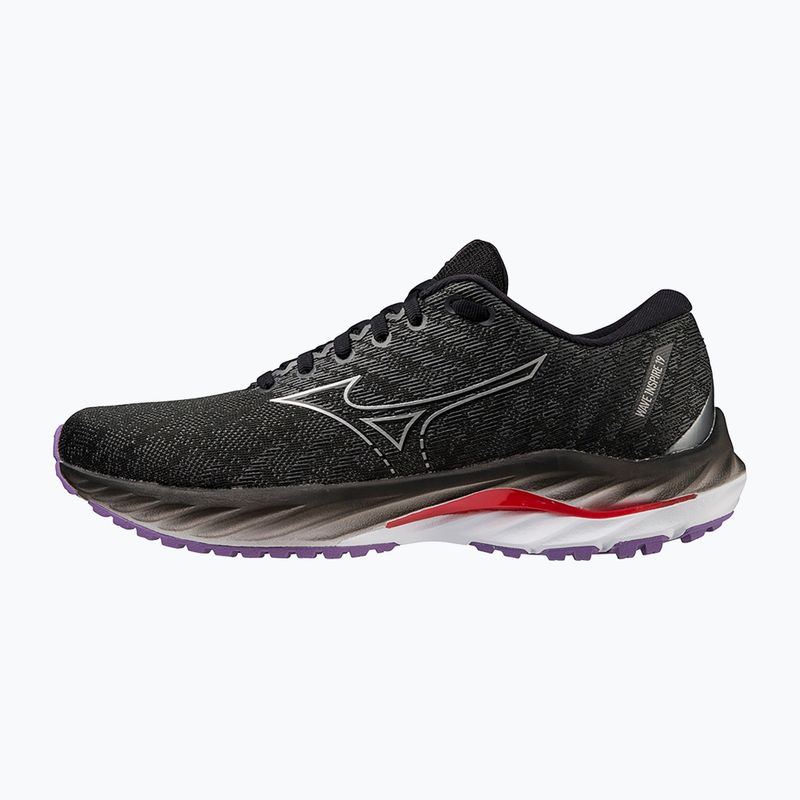 Încălțăminte de alergare pentru femei Mizuno Wave Inspire 19 W black/ silver/ bitsweet 10