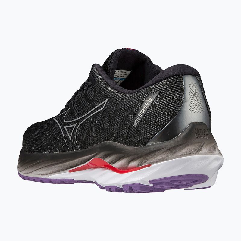 Încălțăminte de alergare pentru femei Mizuno Wave Inspire 19 W black/ silver/ bitsweet 12
