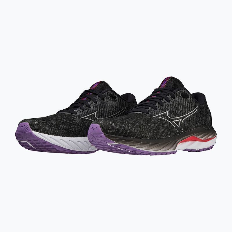 Încălțăminte de alergare pentru femei Mizuno Wave Inspire 19 W black/ silver/ bitsweet 15