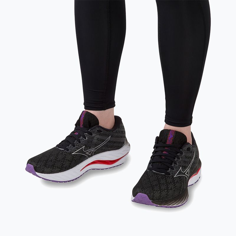 Încălțăminte de alergare pentru femei Mizuno Wave Inspire 19 W black/ silver/ bitsweet 17