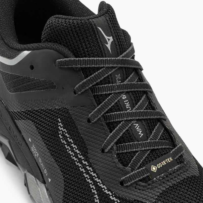 Pantofi de alergare pentru bărbați Mizuno Wave Ibuki 4 GTX negru/grimetalic/umbră întunecată 8