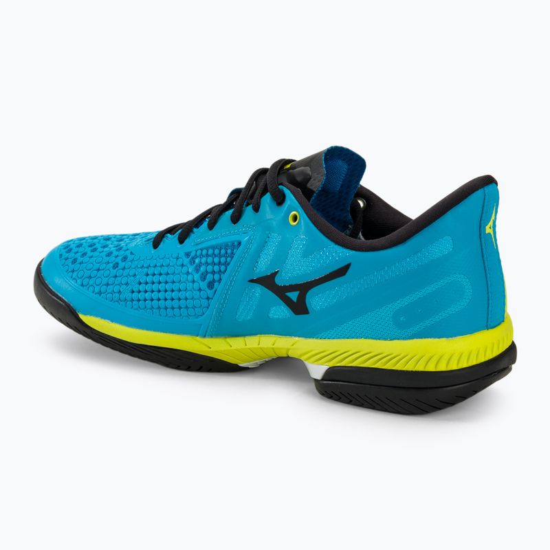 Încălțăminte de tenis pentru bărbați Mizuno Wave Exceed Tour 5 AC jest blue/bolt2 neon/black 3