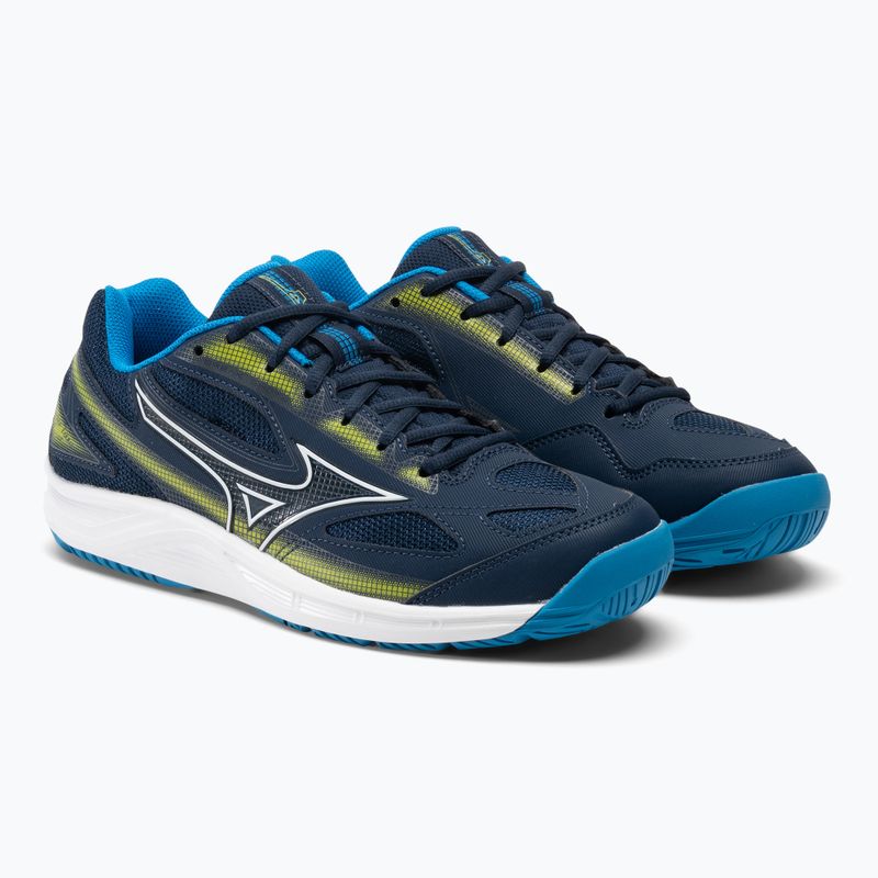 Pantofi de tenis pentru bărbați Mizuno Break Shot 4 AC dress blues / jet blue / sulphur spring 4