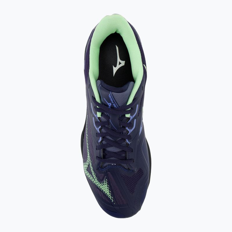 Pantofi bărbătești de padel Mizuno Wave Exceed Light 2 Padel albastru seara / verde patină / lolite 6