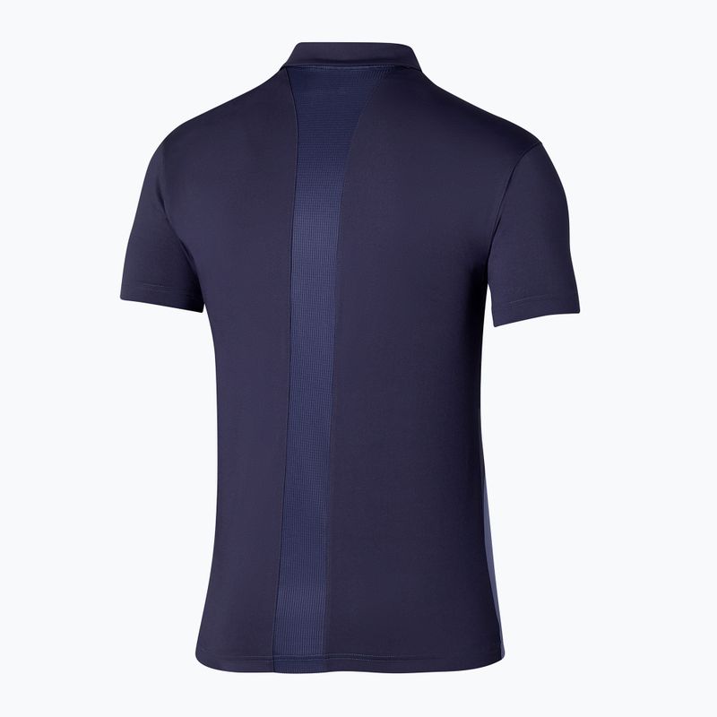 Tricou polo de tenis pentru bărbați Mizuno Release Shadow evening blue 2