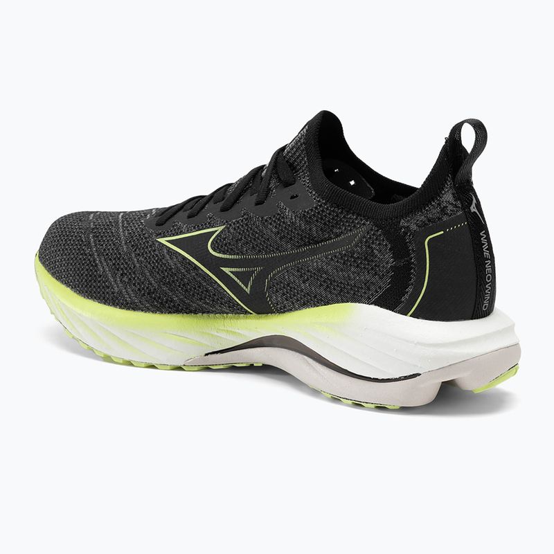 Încălțăminte de alergat pentru bărbați Mizuno Wave Neo Wind black/luminous 3