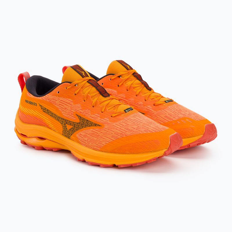 Pantofi de alergare pentru bărbați Mizuno Wave Rider GTX zinnia/tigerlily/negru 4