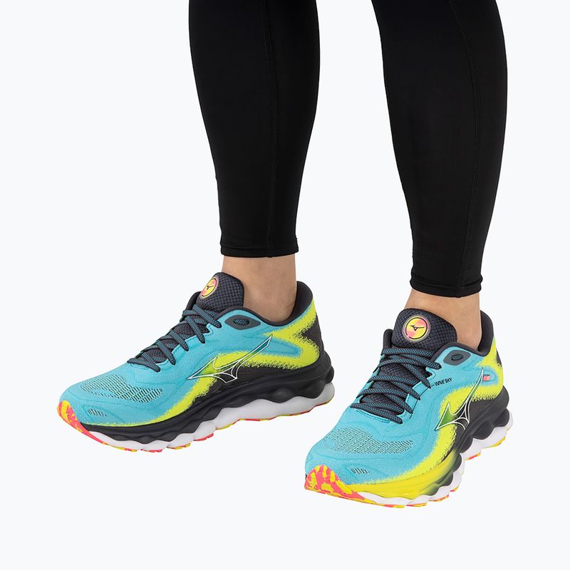 Pantofi de alergare pentru bărbați Mizuno Wave Sky 7 jet blue/white/bolt2neon 3