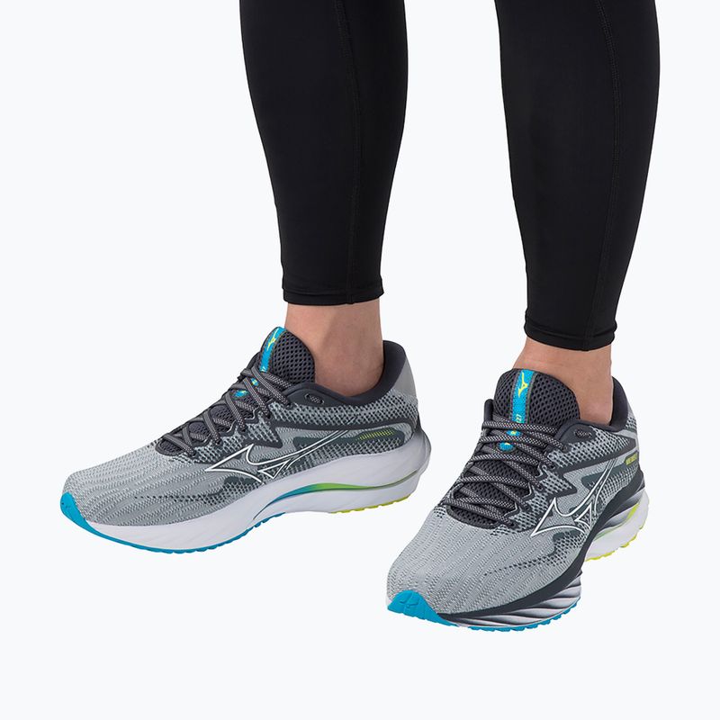 Pantofi de alergare pentru bărbați Mizuno Wave Rider 27 pearl blue/white/bolt2neon 4