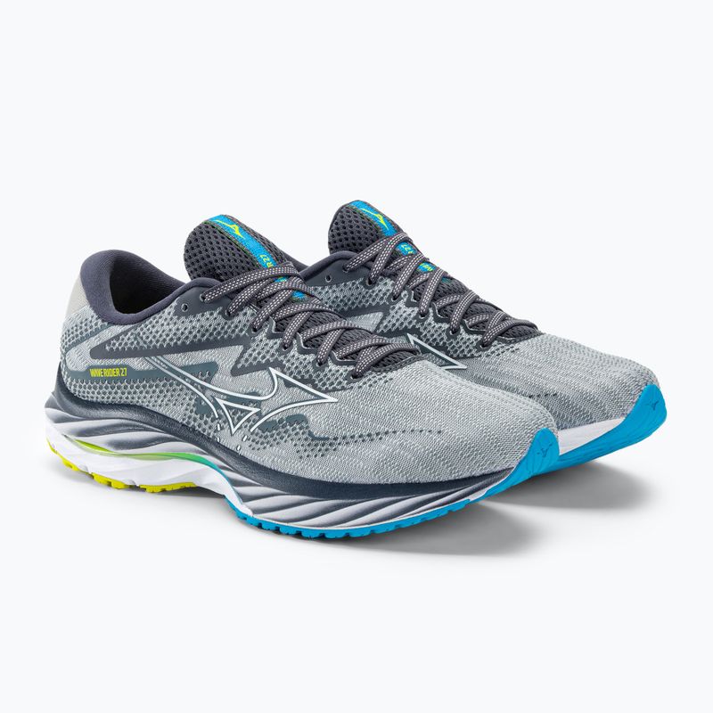 Pantofi de alergare pentru bărbați Mizuno Wave Rider 27 pearl blue/white/bolt2neon 6