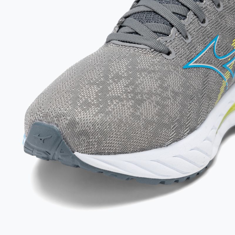 Încălțăminte de alergare pentru bărbați Mizuno Wave Inspire 19 ggray/jet blue/bolt2neon 8