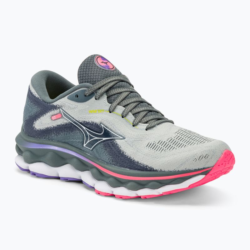 Încălțăminte de alergat pentru femei Mizuno Wave Sky 7 pblue/white/high vs pink