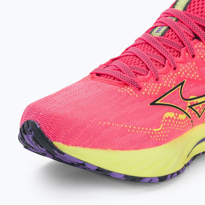 Încălțăminte de alergare pentru femei Mizuno Wave Rider 27 h-vpink/oblue/luminous 7